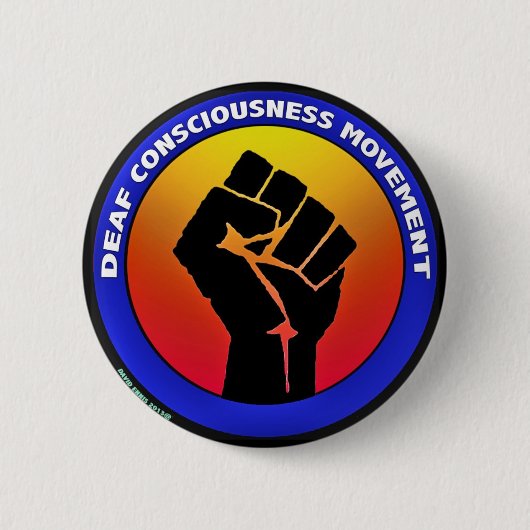 Tauber Bewusstseins-Bewegungsknopf Button (Vorderseite)