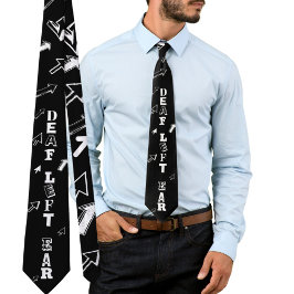 Taubhaftes links Ohr Schwerhörigkeit Krawatte