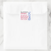 Taubheit - Hundewörterbuch Runder Aufkleber (Tasche)