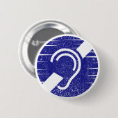 Taubheit und Schwerhörigkeit Button (Vorne & Hinten)