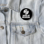 Taubheit und Schwerhörigkeit Button (Beispiel)