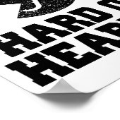 Taubheit und Schwerhörigkeit Poster (Ecke)