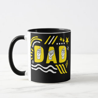 Taubheitsmonat Vater ASL Vatertag Geschenk Tasse