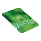 Taubtropfen auf grüne Grasmeditation Magnet (Rechte Seite)