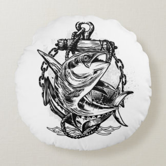 TAUCH IM MEER RUNDES KISSEN