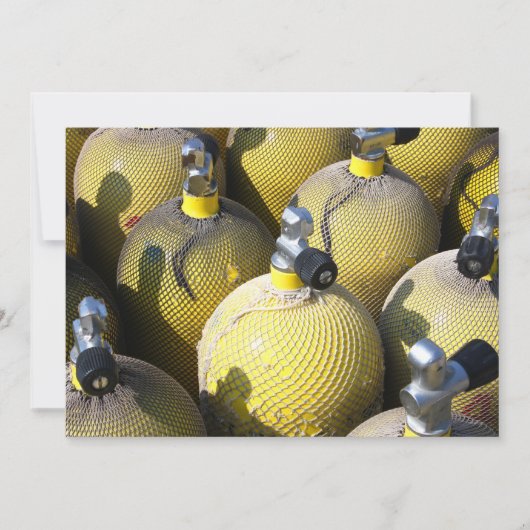 Tauchausrüstung Einladung (Vorderseite)