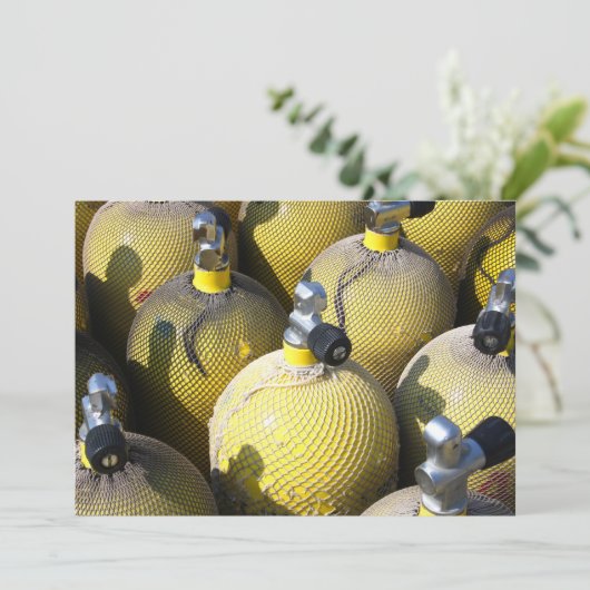 Tauchausrüstung Einladung (Stehend Vorderseite)