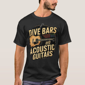 Tauchbars und akustische Gitarren T-Shirt
