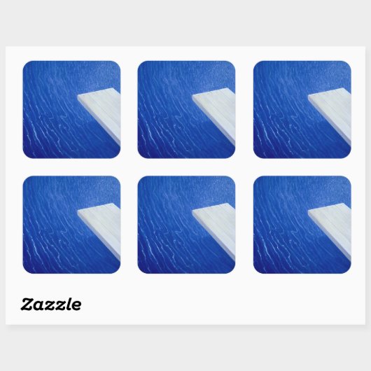 Tauchboard 2004 quadratischer aufkleber (Blatt)