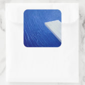 Tauchboard 2004 quadratischer aufkleber (Tasche)