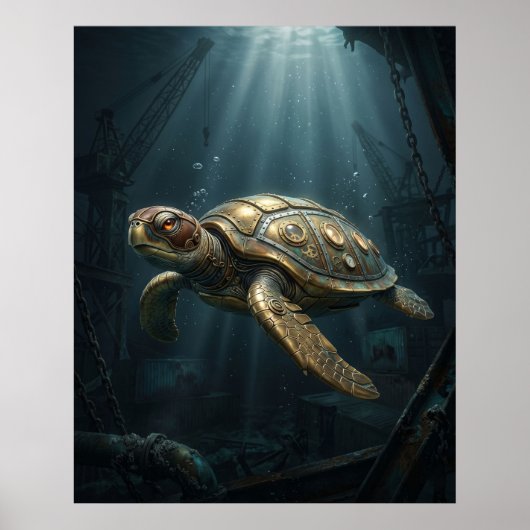 Tauchboot Turtle Poster (Vorne)