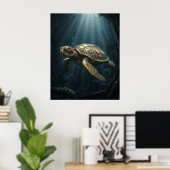 Tauchboot Turtle Poster (Heimbüro)