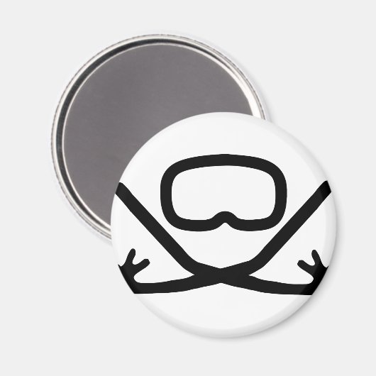 Tauchbrille und Schnorchel Magnet (Vorderseite/Rückseite)