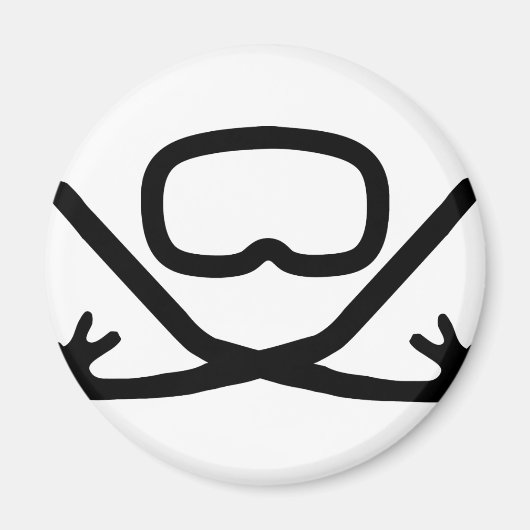 Tauchbrille und Schnorchel Magnet (Vorne)