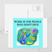 Tauchdesign Postkarte (Vorne/Hinten)