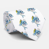 Tauchdolphin Krawatte (Gerollt)