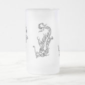 Tauchdrache Mattierter Glass Stein Mattglas Bierglas (Mittel)