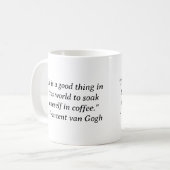 Tauche dich in Kaffee Van Gogh ein Kaffeetasse (Vorderseite Links)