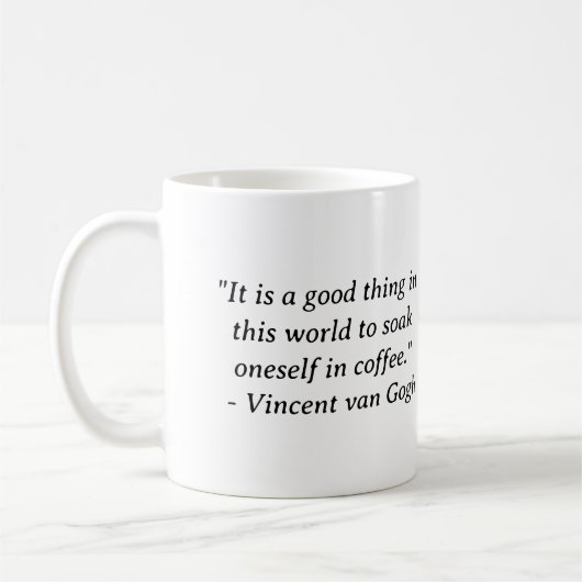 Tauche dich in Kaffee Van Gogh ein Kaffeetasse (Links)