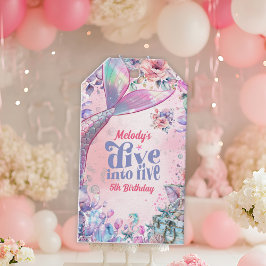 Tauche ein in Five Flower Glitter Meerjungfrauensc Geschenkanhänger