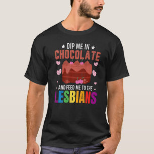 Tauche Mich In Schokolade Essen Esser Grafik T-Shirt