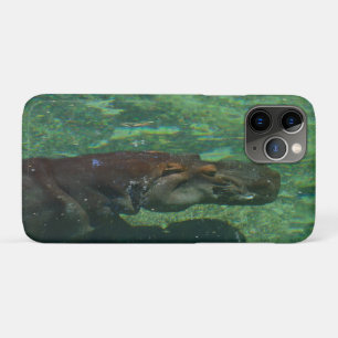 **"Tauche Ruhe: Ein Hippo-Schwimmen glänzend Case-Mate iPhone Hülle