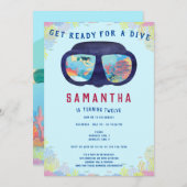 Tauchen am Strand Schnorcheln unter dem Meer Einladung (Vorne/Hinten)