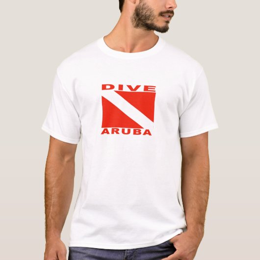 Tauchen Aruba T-Shirt (Vorderseite)