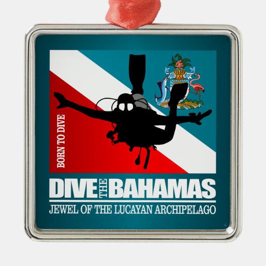 Tauchen auf den Bahamas DF2 Ornament Aus Metall (Vorne)