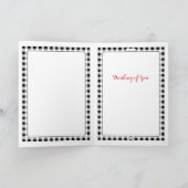 Tauchen auf Snowy Sky Grußkarte Karte (Innenseite)