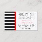 Tauchen auf Stripes-Visitenkarte Visitenkarte (Rückseite)