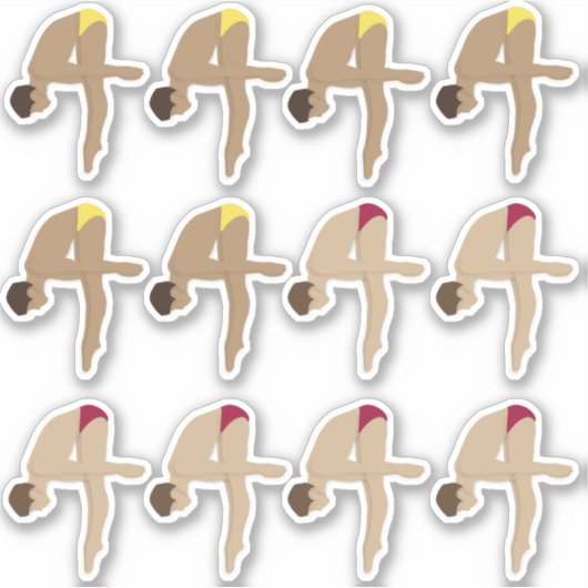 Tauchen Aufkleber (Vorderseite)