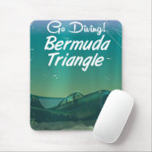 Tauchen! Bermuda-Dreieck-Fahrplakat Mousepad (Mit Mouse)
