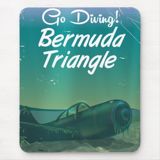 Tauchen! Bermuda-Dreieck-Fahrplakat Mousepad (Vorne)