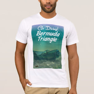 Tauchen! Bermuda-Dreieck-Fahrplakat T-Shirt