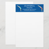 Tauchen Briefpapier (Vorne/Hinten)