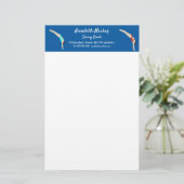 Tauchen Briefpapier (Stehend Vorderseite)