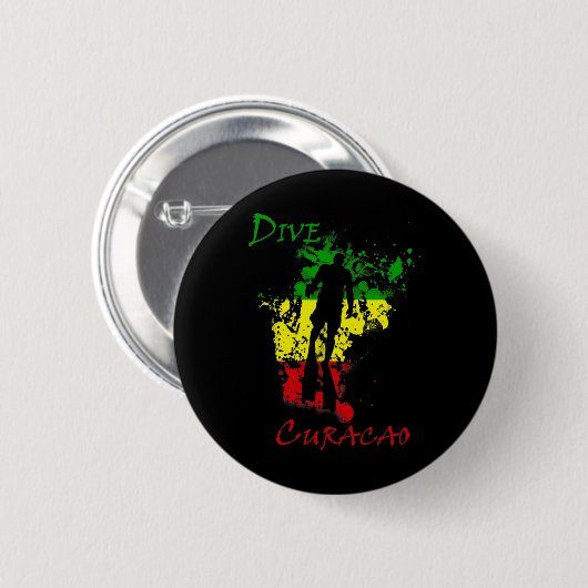 Tauchen Curacao  Button (Vorne & Hinten)