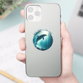 Tauchen Deep Live Free Dolphin Aufkleber (Telefon)