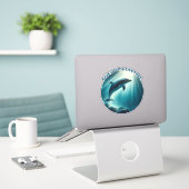 Tauchen Deep Live Free Dolphin Aufkleber (Laptop auf Schreibtisch)