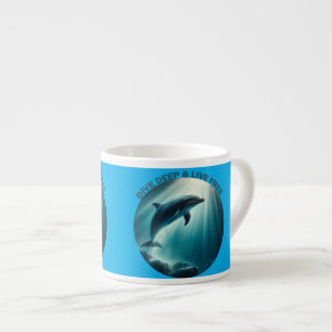 Tauchen Deep Live Free Dolphin Espressotasse