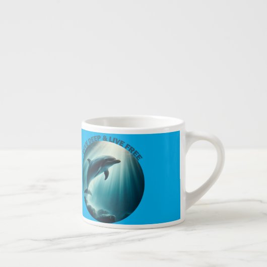 Tauchen Deep Live Free Dolphin Espressotasse (Rechts)
