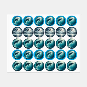 Tauchen Deep Live Free Dolphin Etiketten