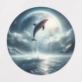 Tauchen Deep Live Free Dolphin Etiketten (Design 2)