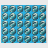 Tauchen Deep Live Free Dolphin Geschenkpapier (Flach)