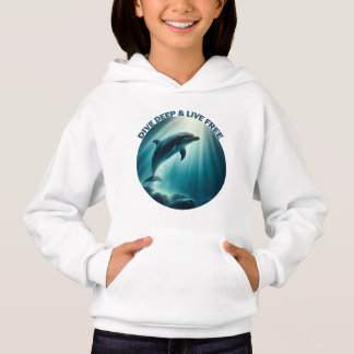 Tauchen Deep Live Free Dolphin Hoodie