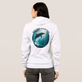 Tauchen Deep Live Free Dolphin Hoodie (Schwarz voll)