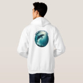 Tauchen Deep Live Free Dolphin Hoodie (Schwarz voll)