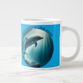 Tauchen Deep Live Free Dolphin Jumbo-Tasse (Rechts)