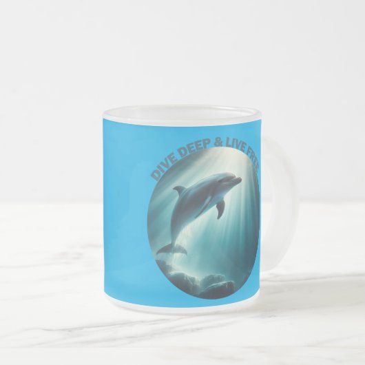 Tauchen Deep Live Free Dolphin Mattglastasse (VorderseiteRechts)